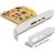 DeLOCK PCIe x4 card for 1x ext. USB-C 10 Gbit/s B. + 1x external USB-C DP Alt Mode, USB controller