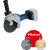 Bosch cordless eccentric sander GEX 18V-125 Professional + M480 starter set (blue/black, without battery and charger, in L-BOXX)