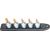 Hazet SmartRail 1/2 socket wrench set, hexagon socket, 5 pieces (black, 5mm - 10mm, short)