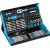 Hazet SmartCase socket and bit set 2200SC-32, 59 pieces (black/blue, 1/4, with reversible ratchet)
