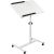 Maclean mobile desk/laptop stand, white, height adjustment 59-89cm, max. 30kg , MC-121 W