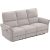 Recliner sofa DAMIKA 3-seater with electric mechanism, grey