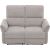 Recliner sofa DAMIKA 2-seater with electric mechanism, grey