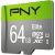 Pny Technologies PNY Elite 64 GB MicroSDXC Class 10