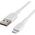 USB кабель Belkin Boost Charge Braided USB-A to Lightning 1m белый
