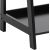 Полка WALLY 63x40xH180см, 5 полок, панель и каркас полки: цвет: черный, обработка: лакированный
