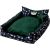 GO GIFT Dog and cat bed XL - green - 100x90x18 cm