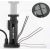 Rockbros 42610002001 Bicycle floor pump with pressure gauge Black