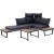 Mirpol Corner garden lounge set or 2 sofas + table NUVIO grey