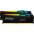 Kingston FURY DDR5 - 16GB - 6000 - CL - 30 (2x 8 GB) dual kit, memory (black, KF560C30BBAK2-16, FURY Beast RGB, INTEL XMP)