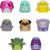 SQUISHMALLOWS SQUISH-A-LONGS figūriņas, 8 gab., 2,5 cm