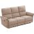 Recliner sofa DAMIKA 3-seater with electric mechanism, light brown