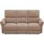 Recliner sofa DAMIKA 3-seater with electric mechanism, light brown