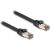 DeLOCK RJ-45 network cable Cat.6a U/FTP ultra flexible (black, 10 meters, inner stainless steel jacket)