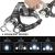 Elight Перезаряжаемая LED Налобная Лампа 3-Луча 1000lm T6 + XPE Черная