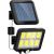 Elight saules enerģijas āra sienas lampa ar 120 COB LED gaismas diodēm – kustību sensors (PIR), 5 m kabelis, izturīgs ABS korpuss, melns