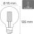 Visional G95 LED Лампа с Нитью E27 10W 3000K 1200lm Прозрачное Стекло 220–240V RA>80