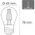 Visional G45 LED Filament Bumba E27 4W 3000K 520lm Regulējama caurspīdīga stikla 220–240V RA>80