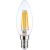 Visional C35 LED Filament Bulb E14 6.5W 3000K 950lm Dimmable Clear Glass 220–240V RA>80
