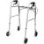 Four-wheeled wheelchair with brakes TIMAGO JMC-C 3223 Silver