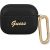 Guess case for AirPods Pro GUAPSASMK black Saffiano Script Metal Collection