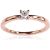 Золотое кольцо #1100153(Au-R)_DI, Красное Золото 585°, Бриллианты (0,1Ct), Размер: 16, 1.49 гр.
