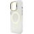 Guess IML Gold Outline Stand Camera Frame MagSafe Case Чехол для Apple iPhone 16 Pro Max