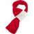 Trixie Xmas scarf, flannel look/plush, 90 cm, red/white