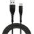 Кабель Fusion Fishbone USB-A - USB-C, 30 Вт | 3А | 1,5 м, черный