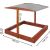 Slēgta smilšu kaste ar soliem un jumtu Springos SBP140RSET02 140x140 cm