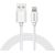 Kabelis SAVIO USB-A – Lightning 1 m, White, 2.4A