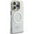 Guess IML Gold Outline Stand Camera Frame MagSafe Case Чехол для Apple iPhone 15 Pro