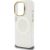 Guess IML Gold Outline Stand Camera Frame MagSafe Case Aizsargapvalks priekš Apple iPhone 15 Pro Max