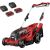Einhell Cordless Lawn Mower Set GE-CM 36/37 Li, 36 Volt (2x18 V) (red/black, 2x Li-Ion Plus batteries 4.0 Ah)