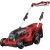 Einhell Cordless Lawn Mower Set GE-CM 36/37 Li, 36 Volt (2x18 V) (red/black, 2x Li-Ion Plus batteries 4.0 Ah)