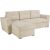 Corner sofa bed WHITBY beige
