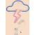 Manta SNL71BL Style Neon Lights CLOUD WITH LIGHTNING Blue-Pink