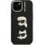 Karl Lagerfeld Grained PU K&CH Heads Case Aizsargapvalks priekš Apple iPhone 15
