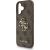 Guess PU 4G Metal Logo Strap Case Aizsargapvalks priekš Apple iPhone 16