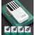 SENDEM P402 powerbank 20000 mAh | 2,4A | LED | iebūvēti USB-C, Lightning, Micro USB kabeļi | melns