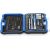 GEDORE socket wrench set 19 BMC 20, 1/4" + 1/2", tool set (black/blue, 69 pieces, with 2 reversible ratchets)