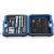 GEDORE socket wrench set 19 BMC 20, 1/4" + 1/2", tool set (black/blue, 69 pieces, with 2 reversible ratchets)
