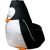 Go Gift Sako bag pouf Penguin black and white XL 130 x 90 cm