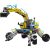 Leantoys Construction Bricks Mobile All Terrain Excavator 1392 pcs.