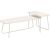 Coffee table DUO 2pcs 120x48xH40cm, 75x40xH48cm, light wood/beige