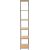 Shelf HARPER 50x30xH180cm, ash/black