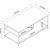 Coffee table DIMITRA 100x50xH40cm, rustic/black
