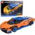 Leantoys Construction Bricks Sports Car RC Blue and Orange 1883 pcs.