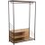 Hallway shelf DIMITRA 100x40xH160cm, rustic/black