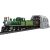 Leantoys Construction Blocks Remote Controlled Steam Train RC Green 1212 pcs.